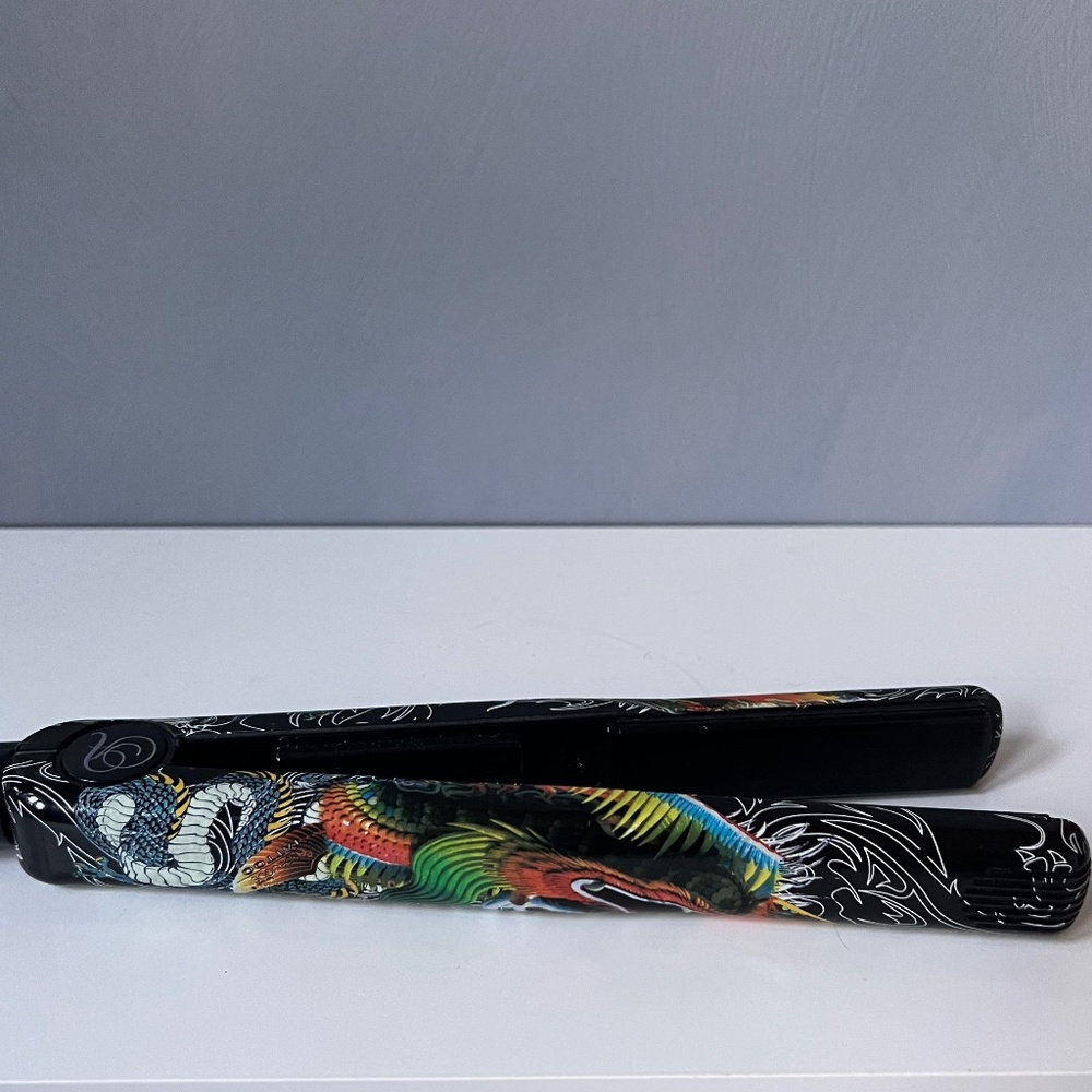 Le Angelique Turbo Samurai Dragon Tattoo Flat Iron Hair Straightener